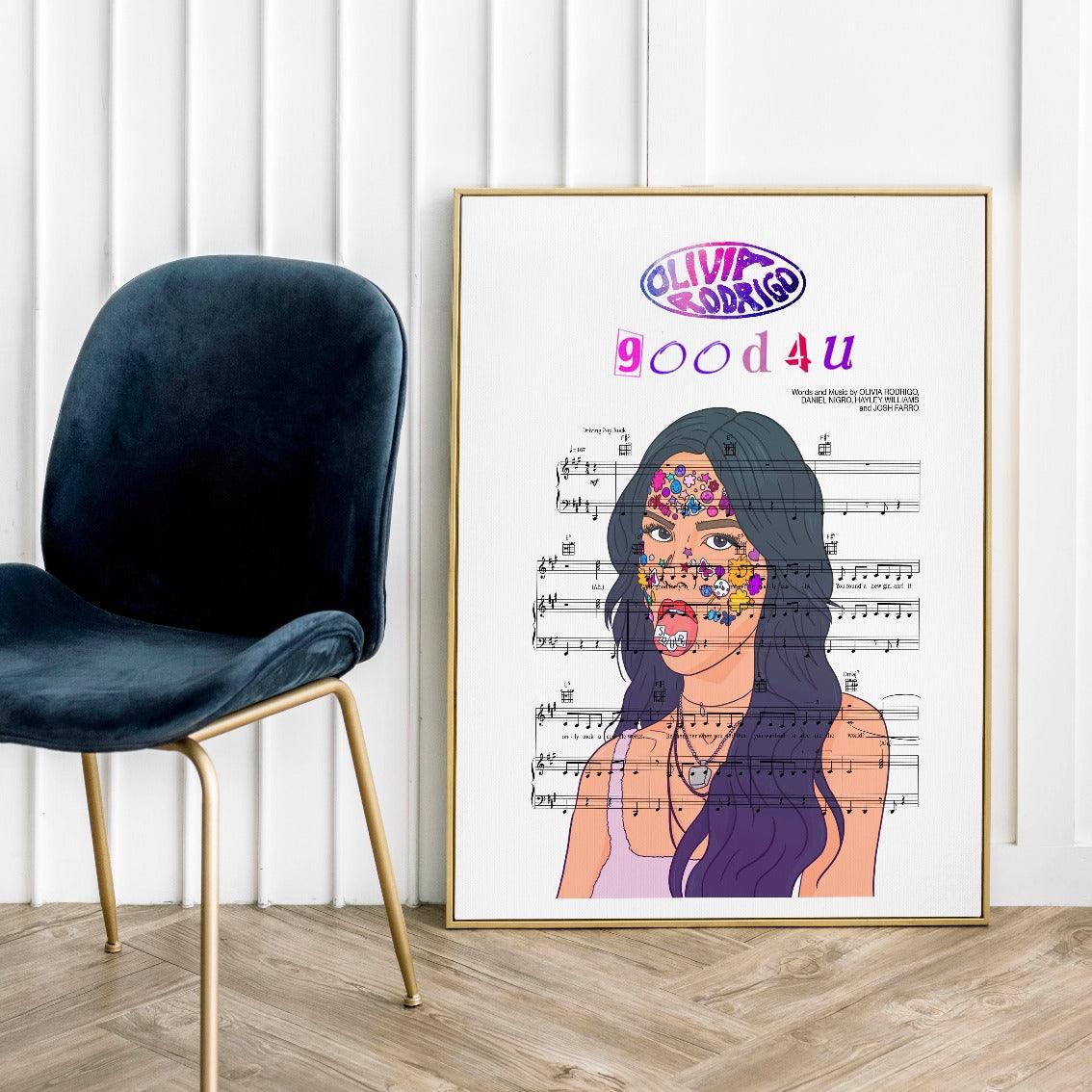 Olivia Rodrigo - good 4 u Print - 98typesMusic