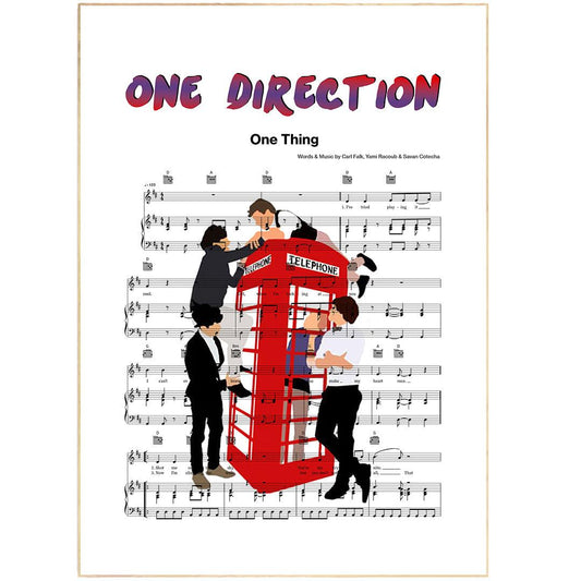 One Direction - One Thing Poster - 98typesMusic