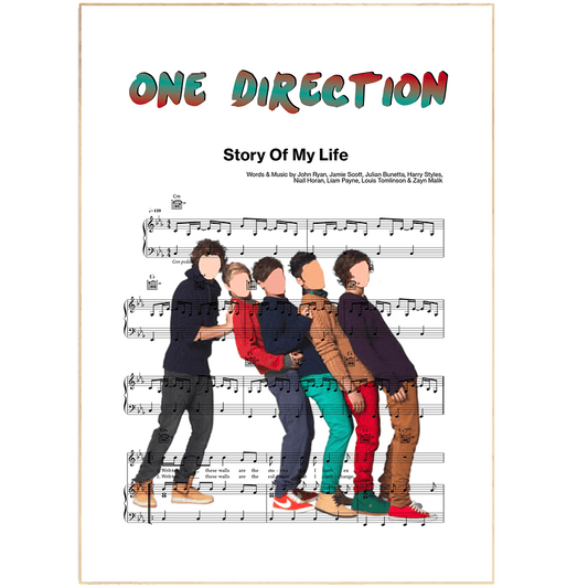 One Direction - Story Of My Life Poster - 98typesMusic