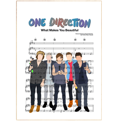One Direction - What Makes You Beautiful Poster - 98typesMusic