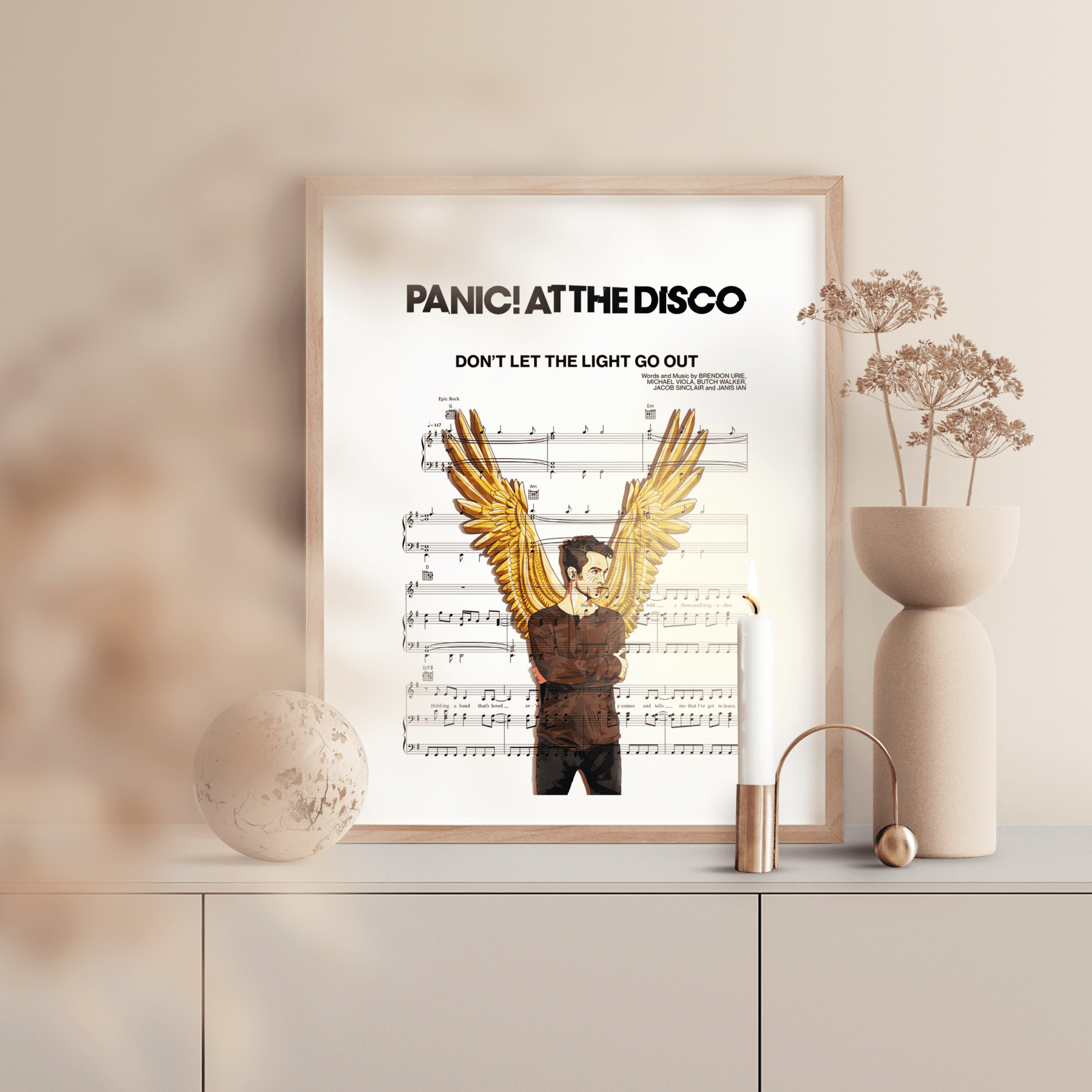 Panic at the Disco - DON’T LET THE LIGHT GO OUT Poster - 98typesMusic