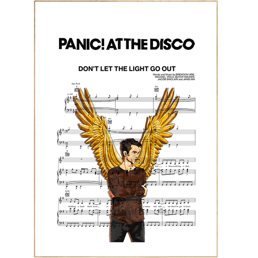 Panic at the Disco - DON’T LET THE LIGHT GO OUT Poster - 98typesMusic