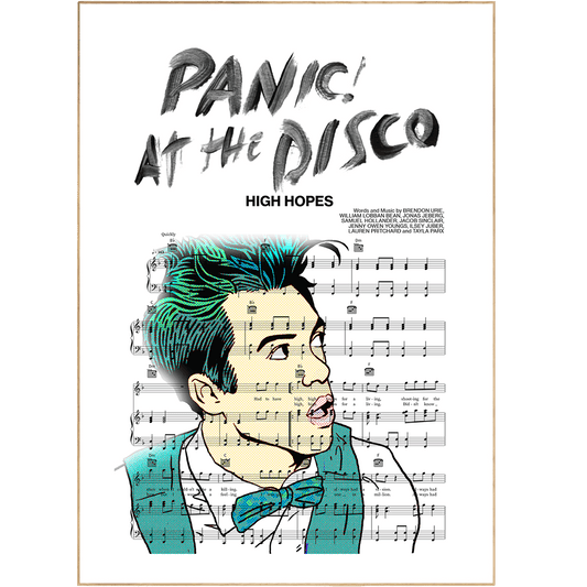 Panic at the Disco - High Hopes Poster - 98typesMusic