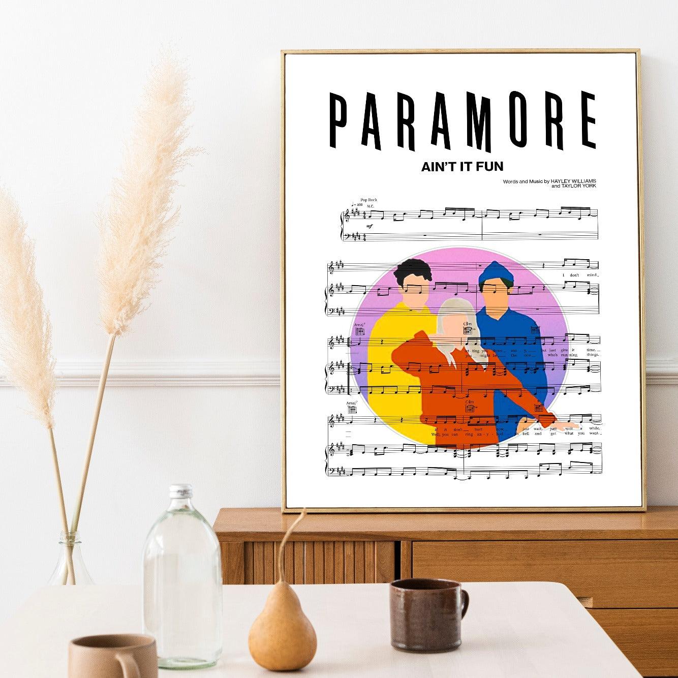 Paramore - AIN’T IT FUN Poster - 98typesMusic