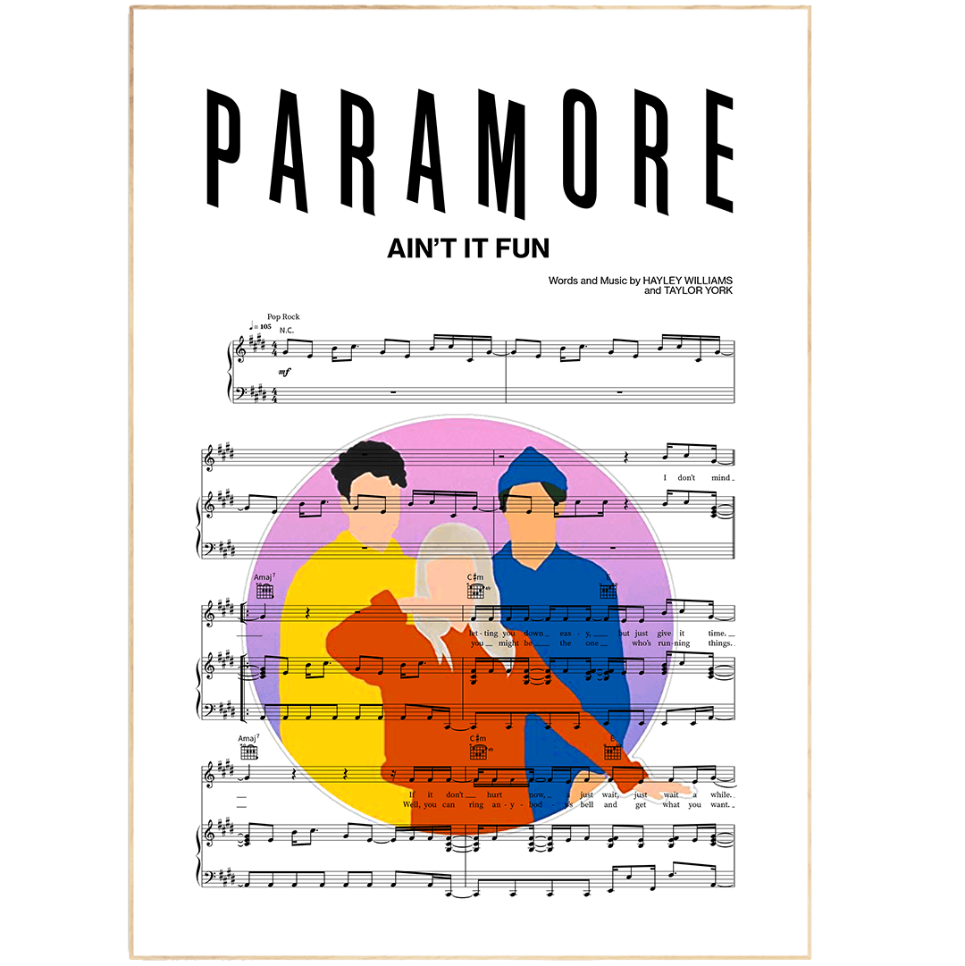 Paramore - AIN’T IT FUN Poster - 98typesMusic
