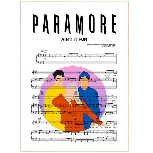 Paramore - AIN’T IT FUN Poster - 98typesMusic