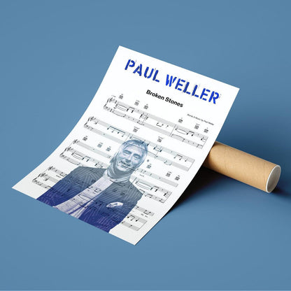 Paul Weller - Broken Stones Poster - 98typesMusic