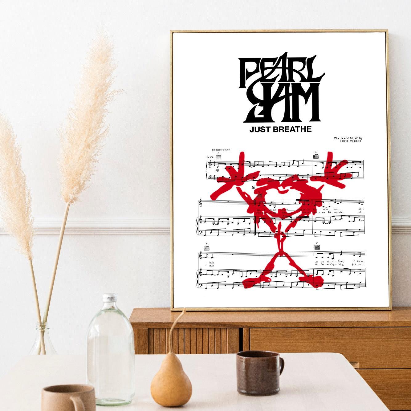 Pearl - Jam - Just Breathe Poster - 98typesMusic