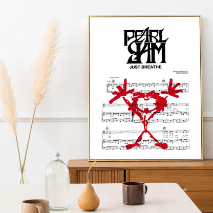 Pearl - Jam - Just Breathe Poster - 98typesMusic