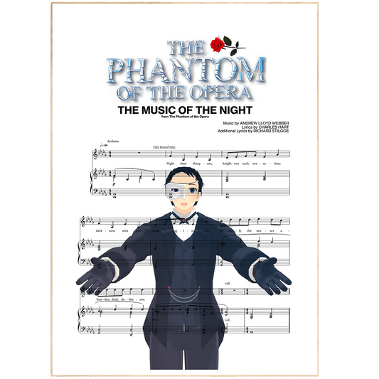Phamtom of the Opera - THE MUSIC OF THE NIGHT Poster - 98typesMusic