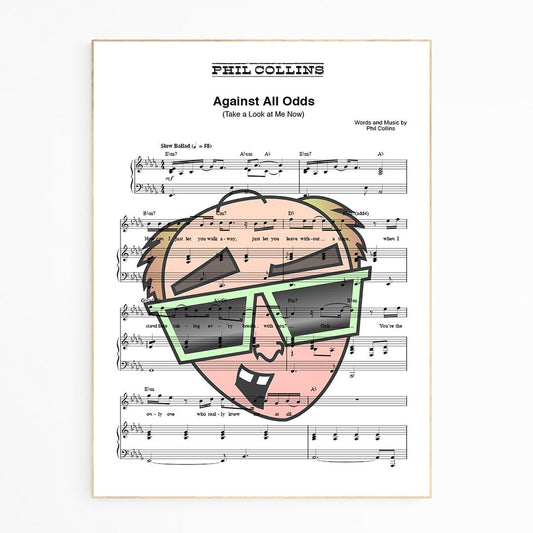 Phil Collins • Against All Odds Print - 98typesMusic