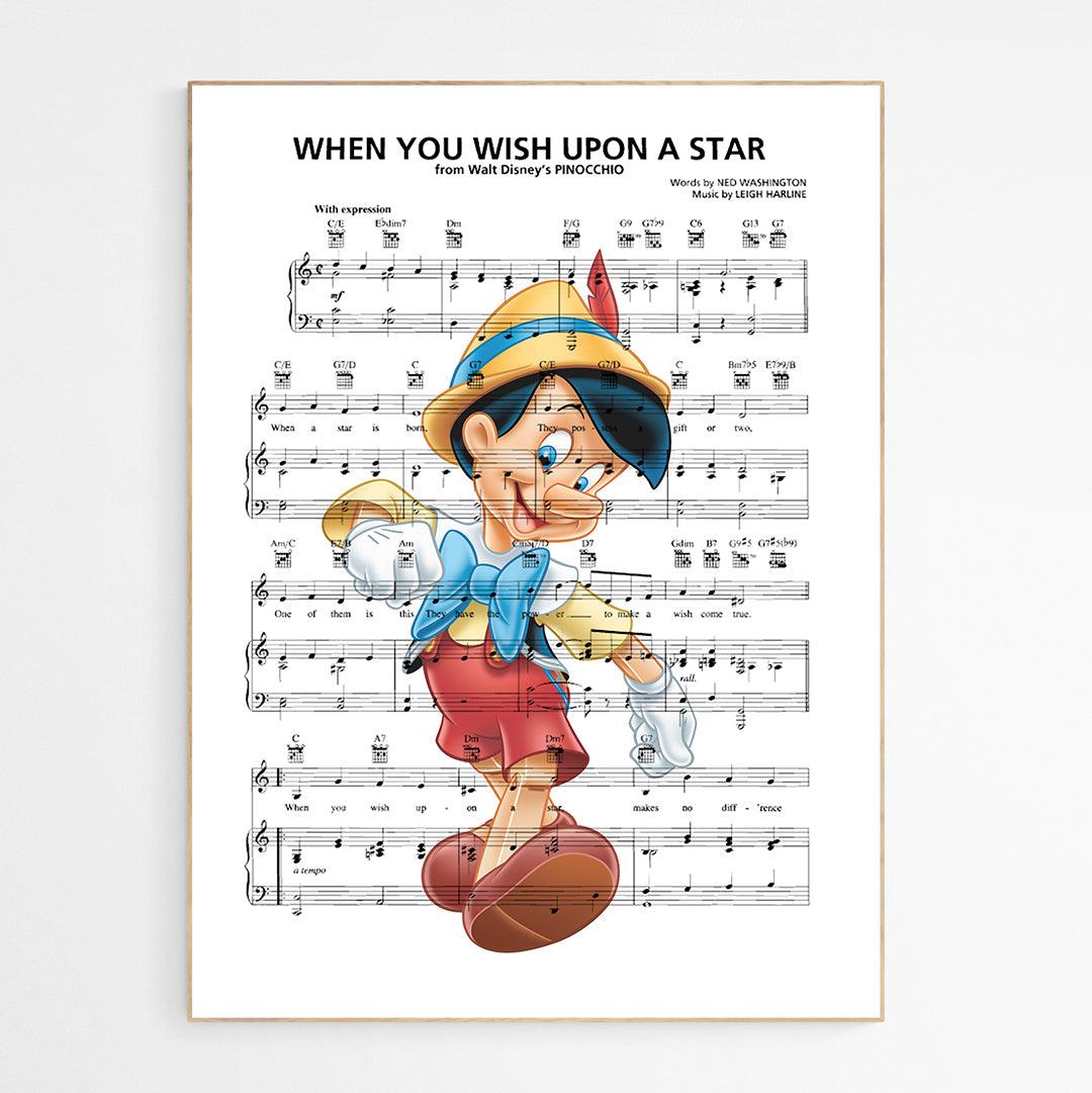 Pinocchio - When You Wish Upon Print - 98typesMusic