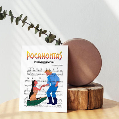 Pocahontas - IF I NEVER KNEW YOU Print - 98typesMusic