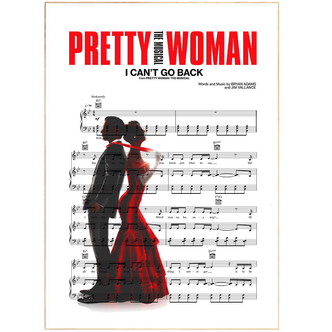 Pretty Woman - I CAN’T GO BACK Poster - 98typesMusic