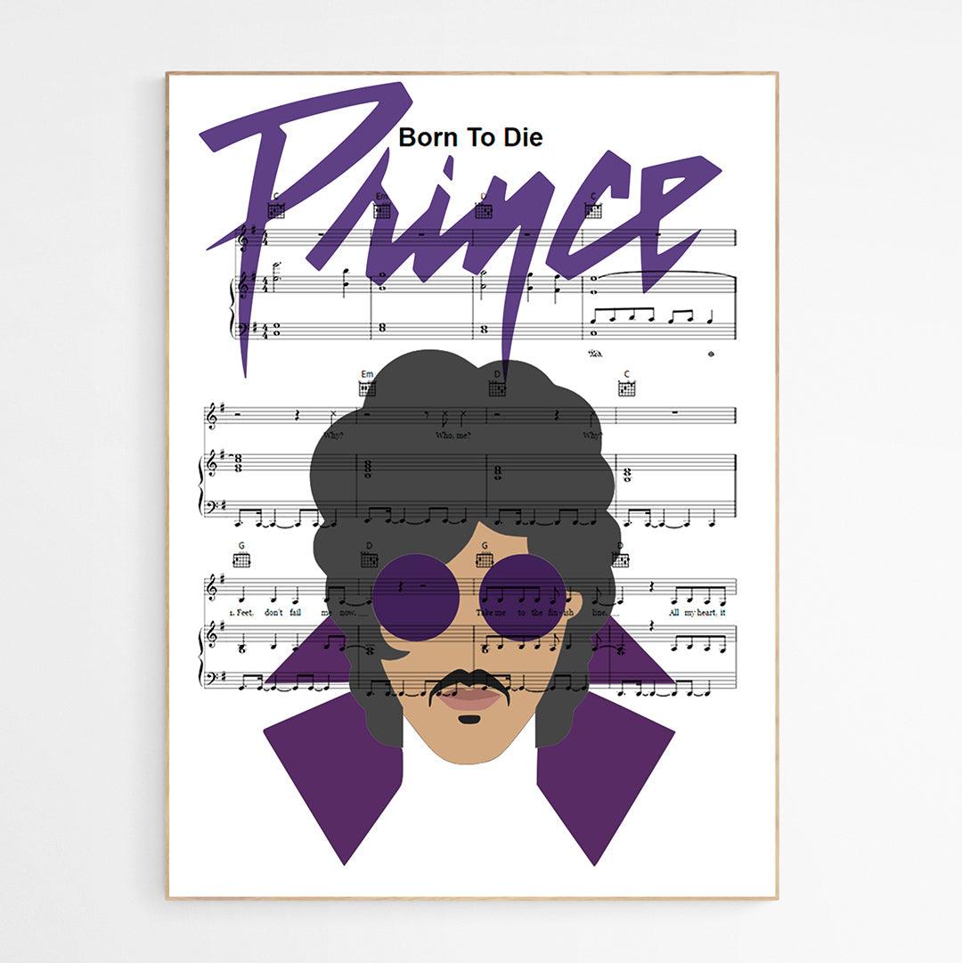 Prince - Born 2 Die Print - 98typesMusic
