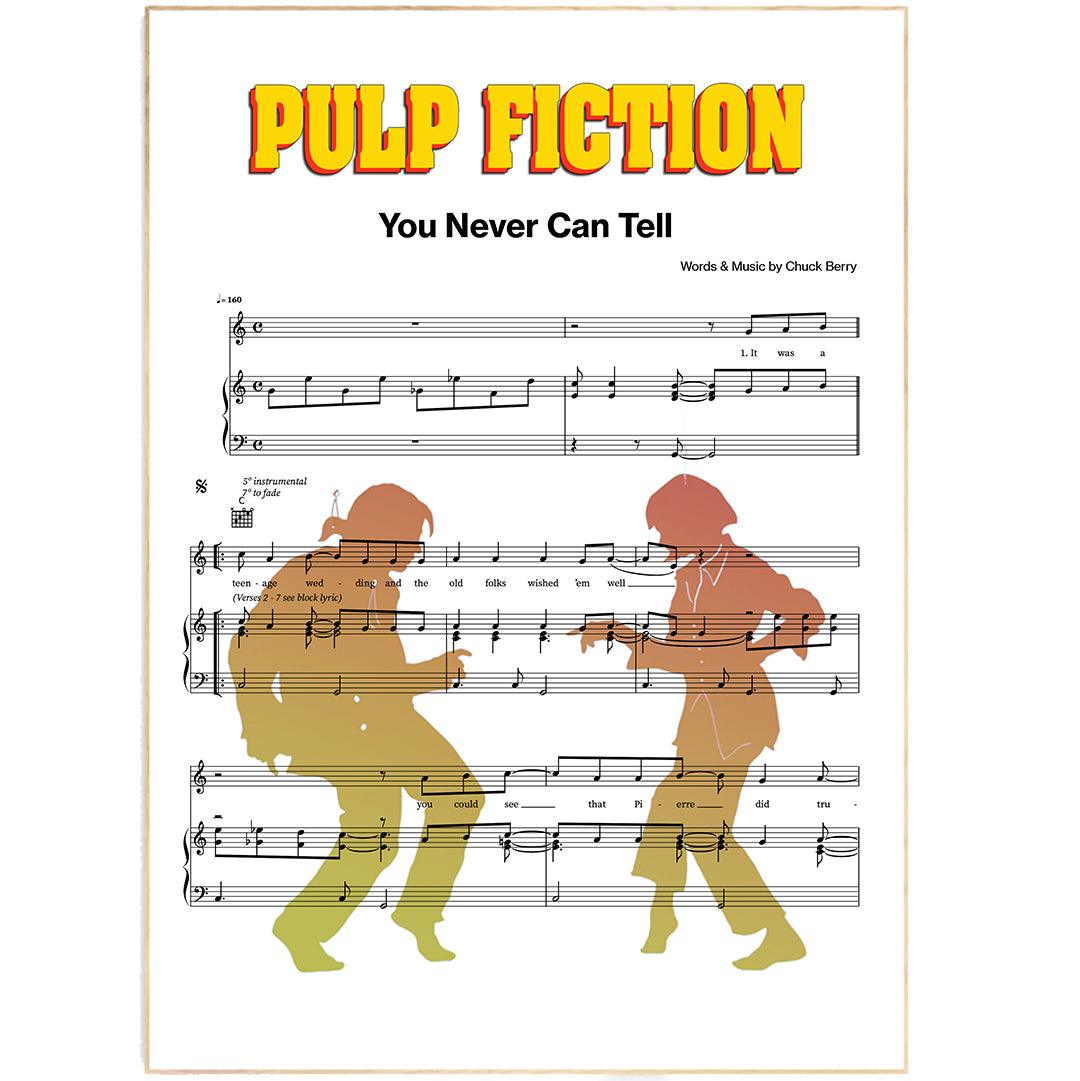 Pulp Fiction You Never Can Tell Poster - 98typesMusic