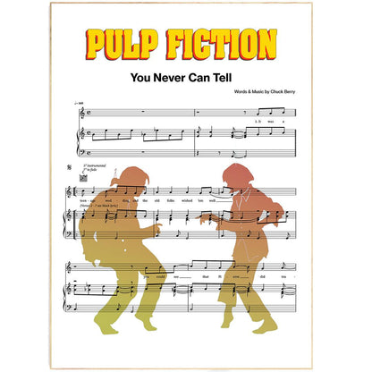 Pulp Fiction You Never Can Tell Poster - 98typesMusic