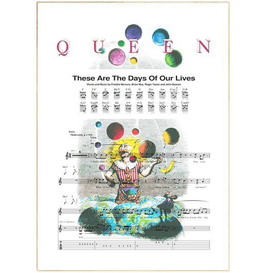 Queen - These are the days of our lives Poster - 98typesMusic