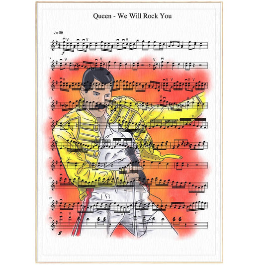 Queen - We Will Rock You Print - 98typesMusic