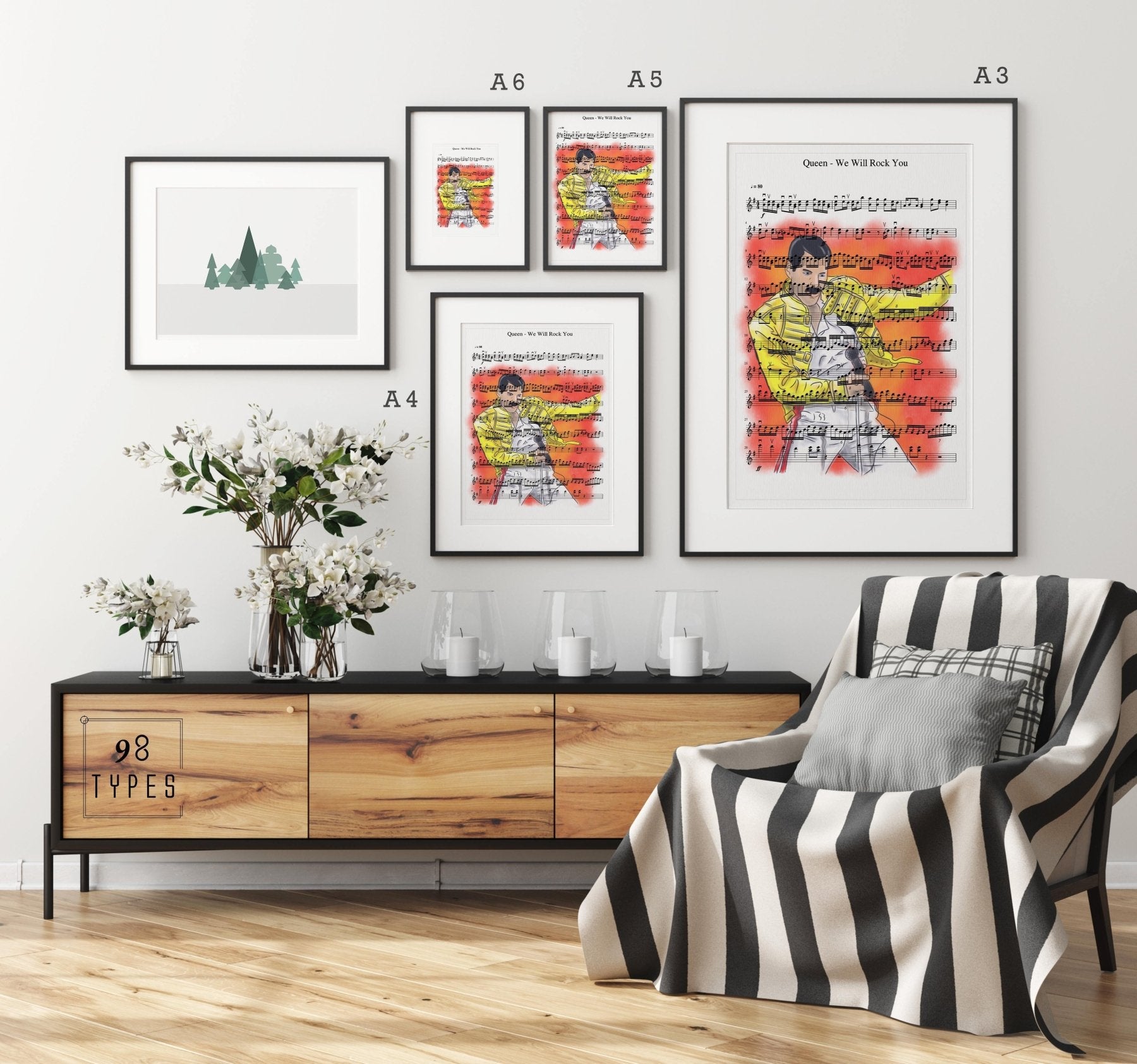 Queen - We Will Rock You Print - 98typesMusic