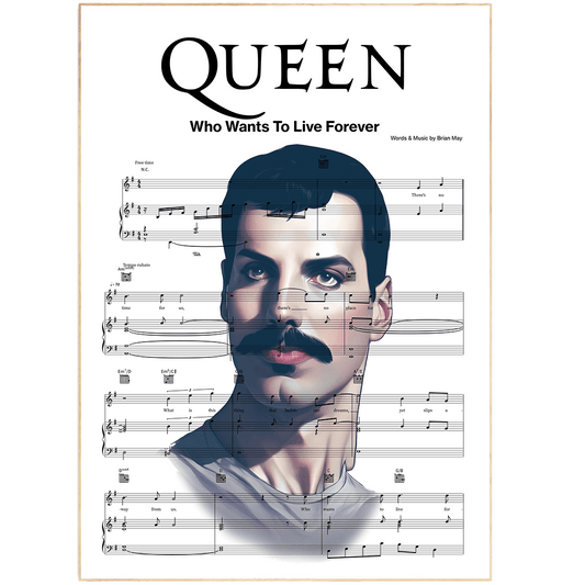 Queen - Who Wants To Live Forever Print - 98typesMusic