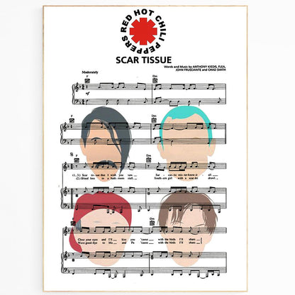 Red hot chilli Peppers - Scar tissue Poster - 98typesMusic