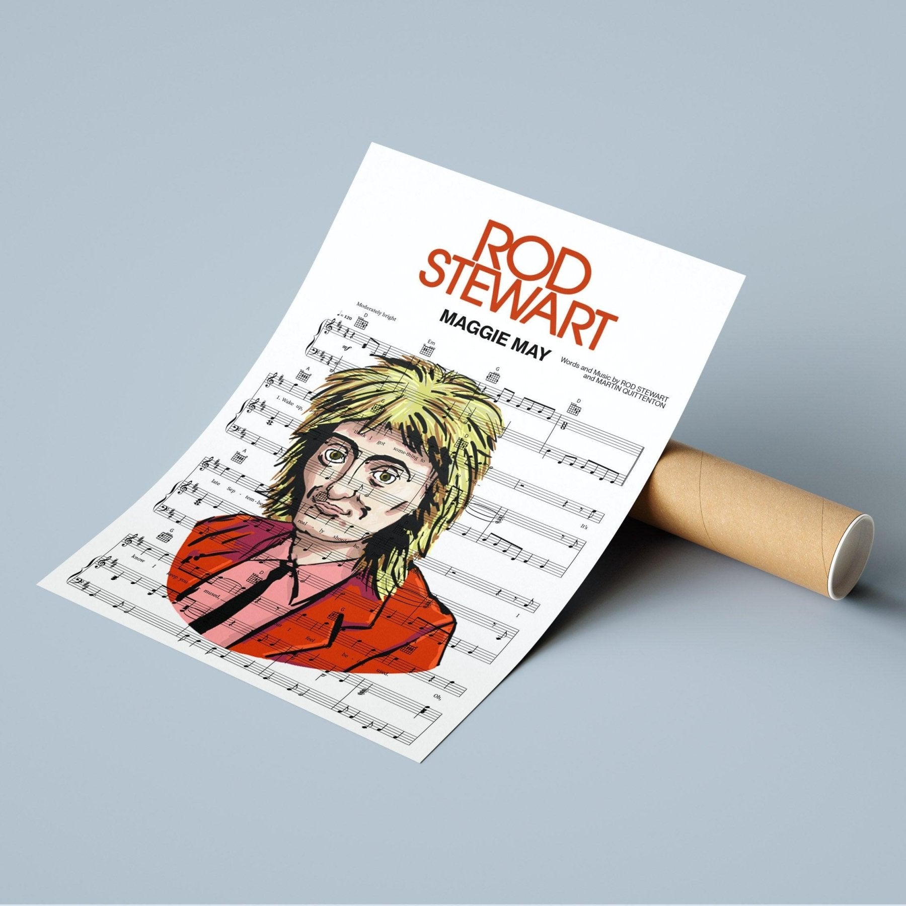 Rod Stewart - Maggie May Poster - 98typesMusic