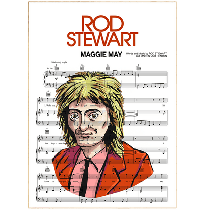 Rod Stewart - Maggie May Poster - 98typesMusic