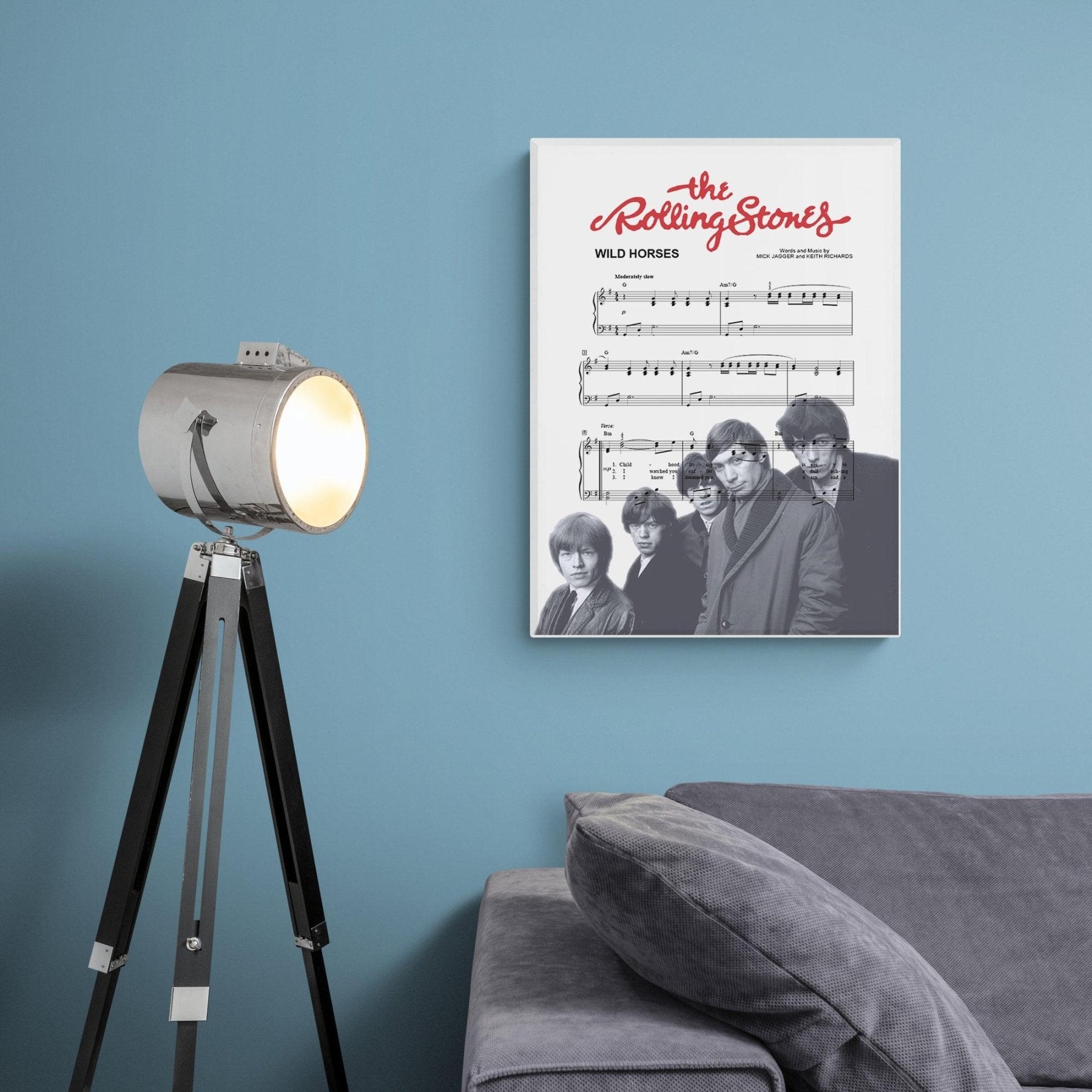 Rolling Stones • Wild Horses Song Lyric Print - 98typesMusic