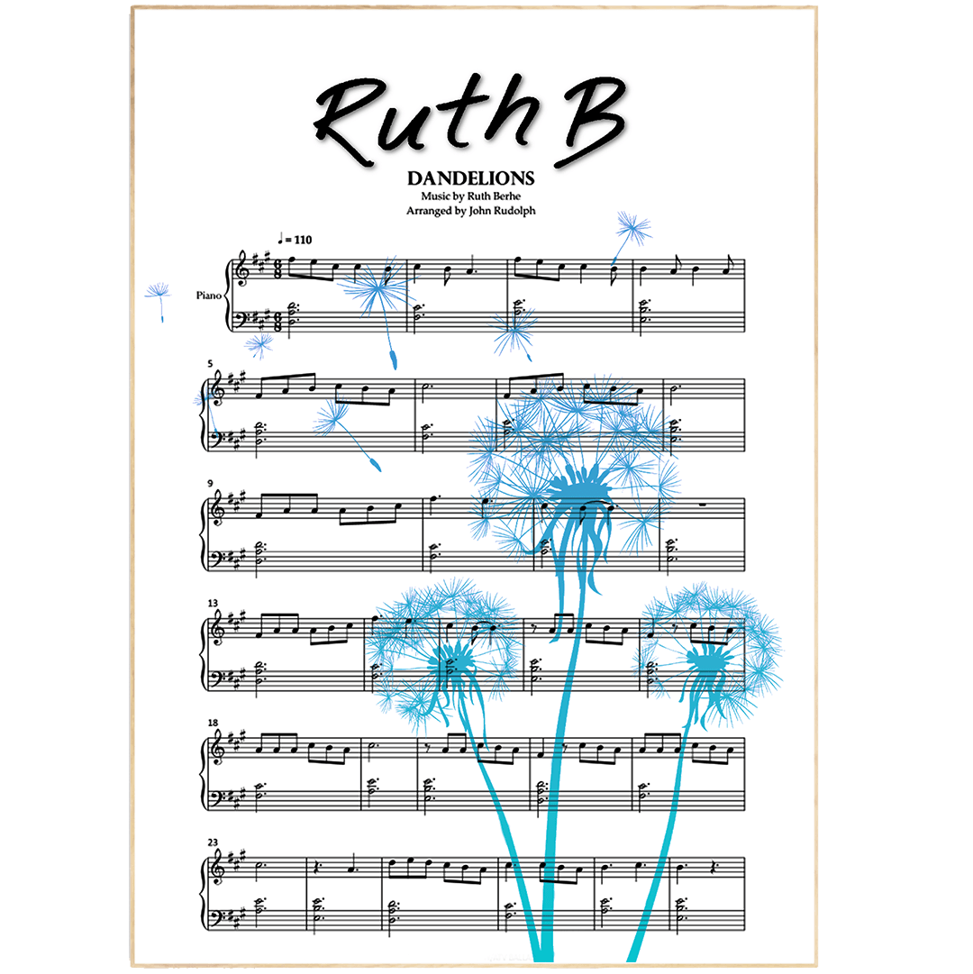 Ruth B - Dandelions Poster - 98typesMusic