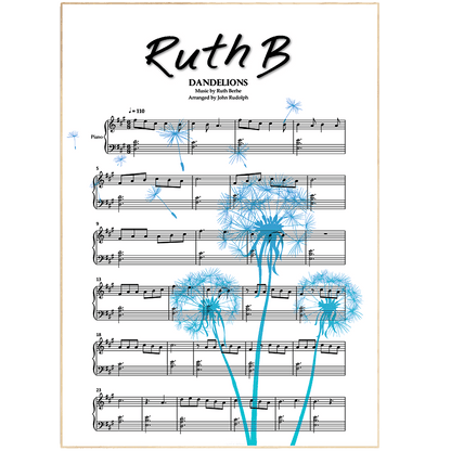Ruth B - Dandelions Poster - 98typesMusic