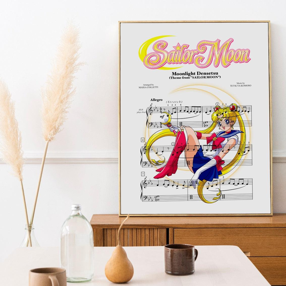 Sailor Moon - Main Theme Poster - 98typesMusic