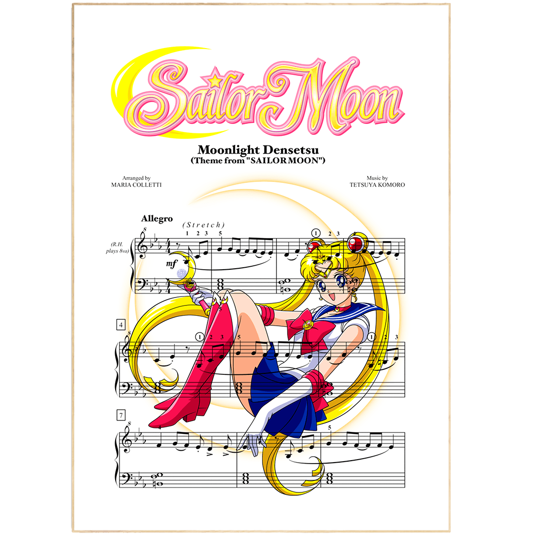 Sailor Moon - Main Theme Poster - 98typesMusic