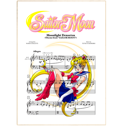 Sailor Moon - Main Theme Poster - 98typesMusic
