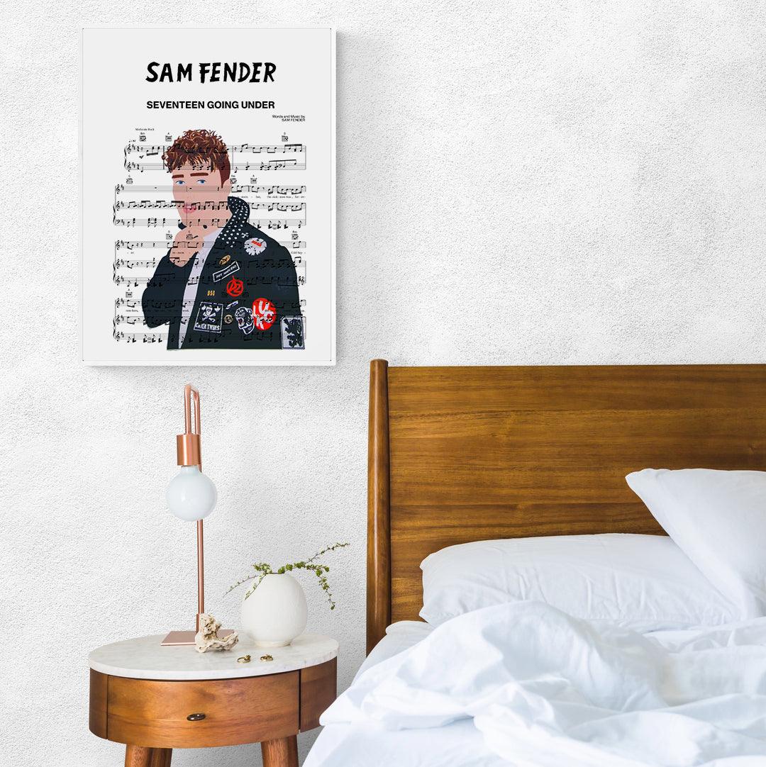 Sam Fender - SEVENTEEN GOING UNDER Poster - 98typesMusic