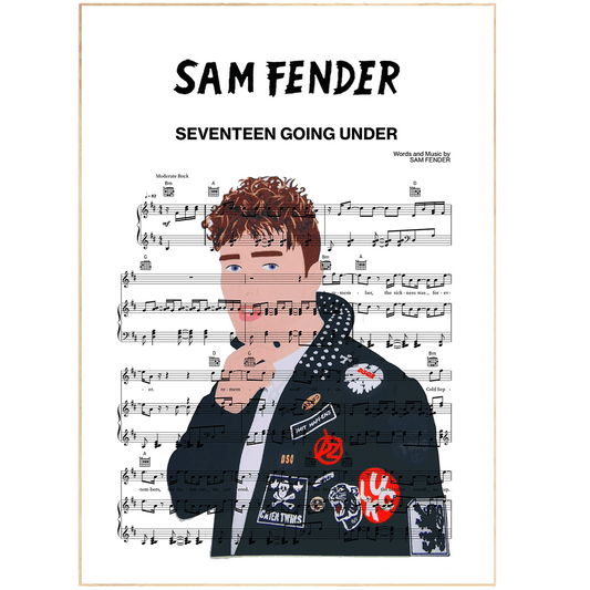 Sam Fender - SEVENTEEN GOING UNDER Poster - 98typesMusic