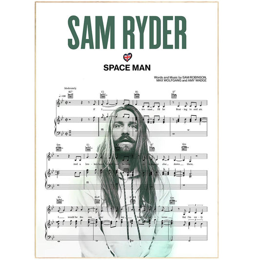 Sam Ryder - SPACE MAN Poster - 98typesMusic