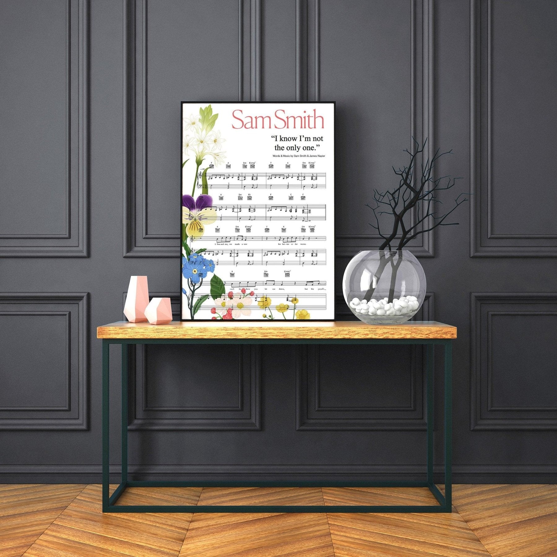 Sam smith - I’m Not The Only One Poster - 98typesMusic