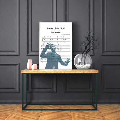 Sam smith - Stay With Me Poster - 98typesMusic