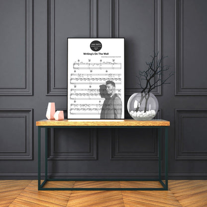 Sam smith - Writing is on the wall Poster - 98typesMusic