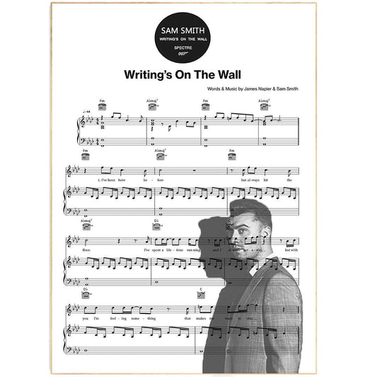Sam smith - Writing is on the wall Poster - 98typesMusic
