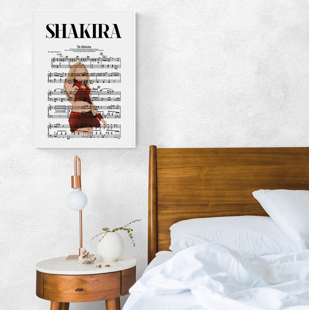 Shakira - Te Felicito Poster - 98typesMusic