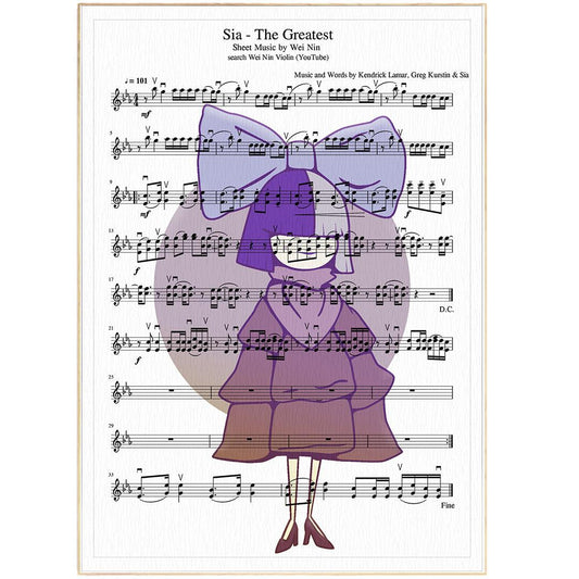 Sia - The Greatest Print - 98typesMusic