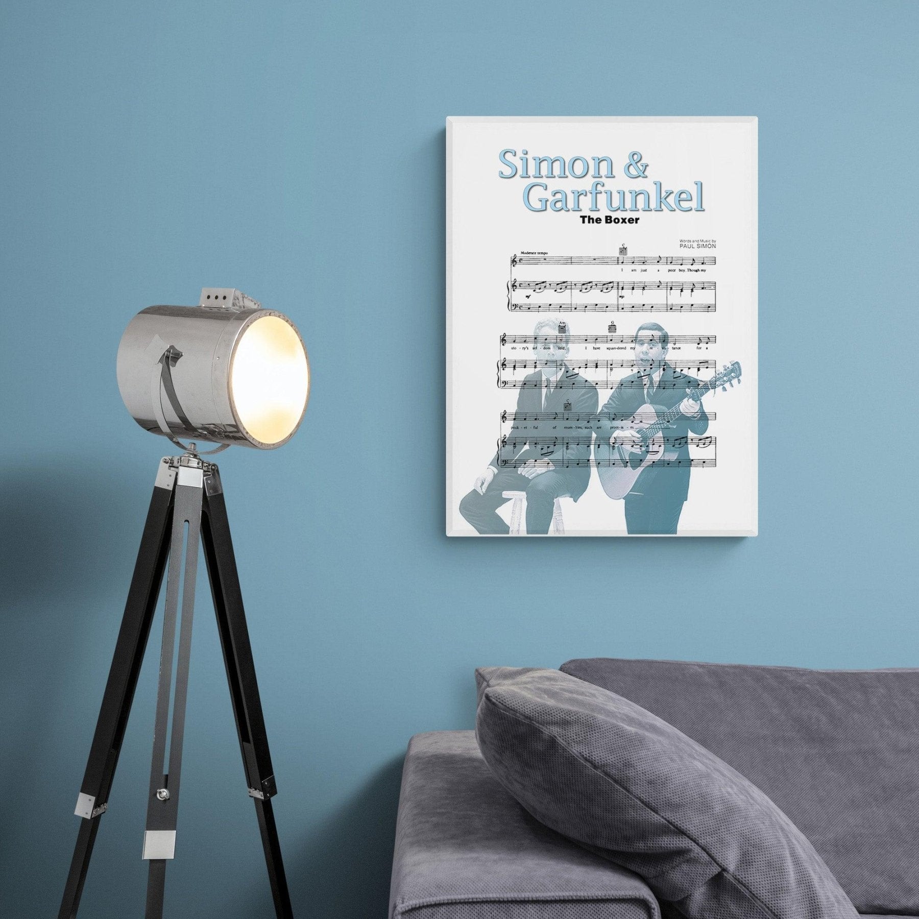 Simon & Garfunkel • The Boxer Song Lyric Print - 98typesMusic