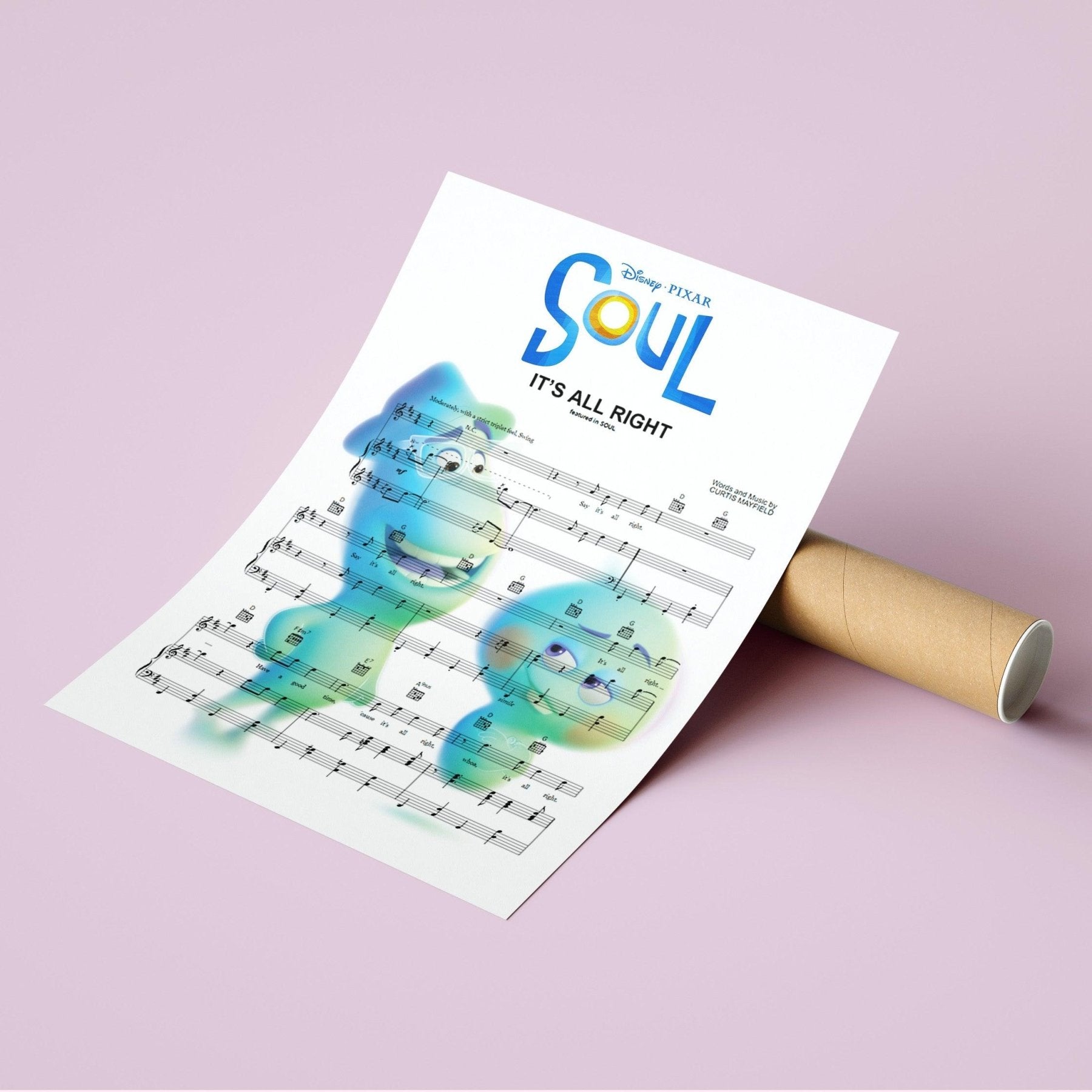 Soul • It's All Right Song Lyric Print - 98typesMusic