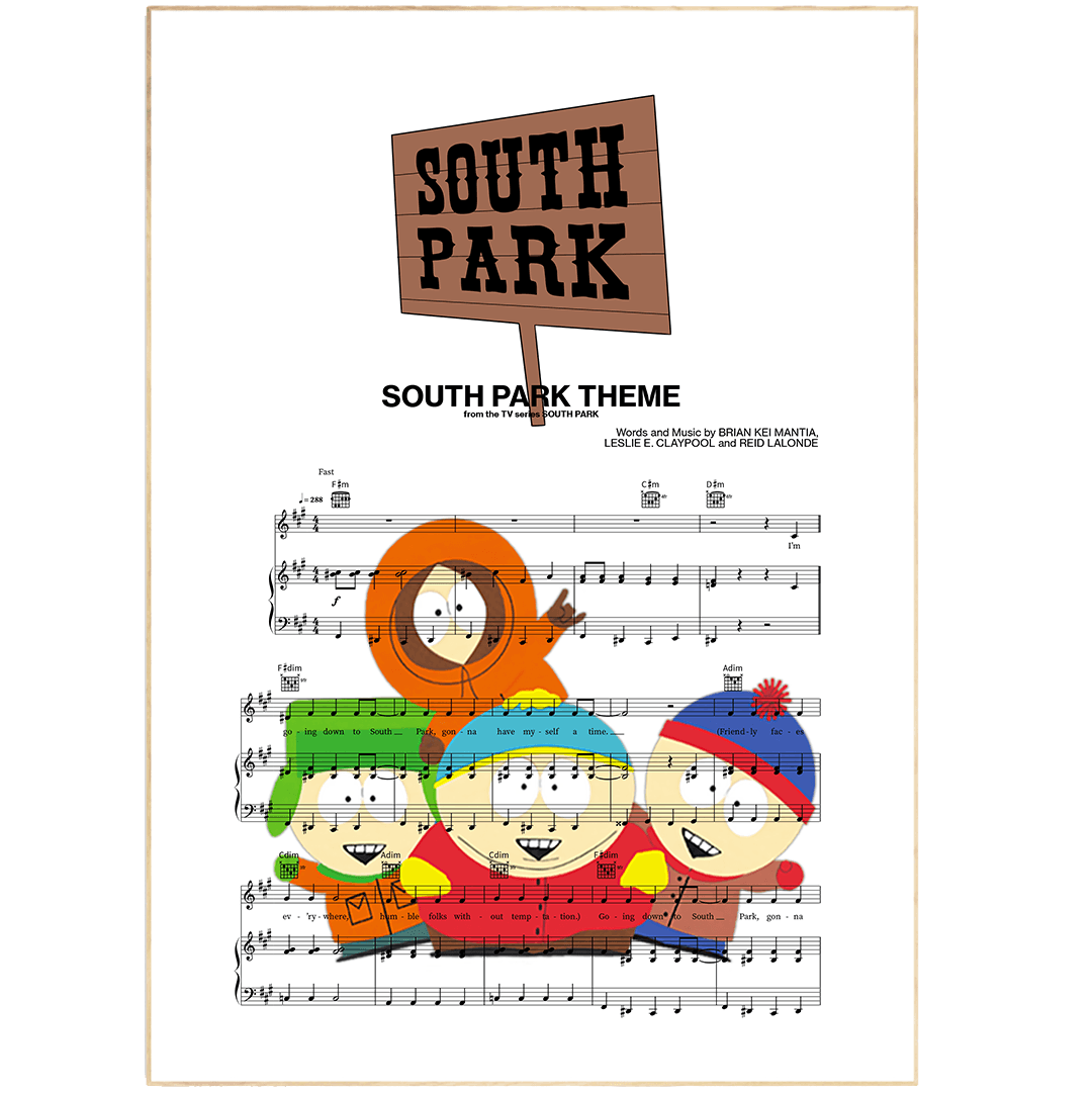 SOUTH PARK - MAIN THEME Poster - 98typesMusic