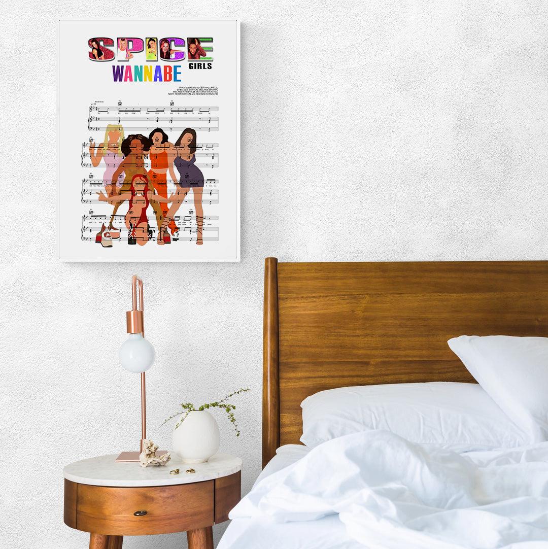 Spice Girls - Wannabe Music Print - 98typesMusic