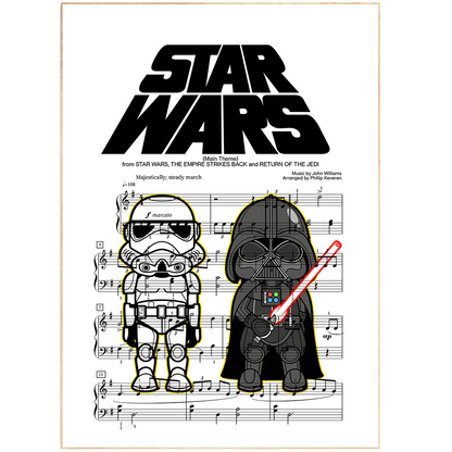 Star Wars - Medley Print - 98typesMusic