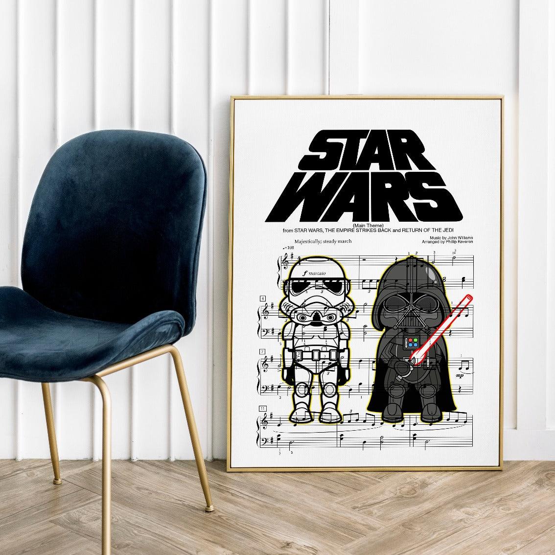 Star Wars - Medley Print - 98typesMusic