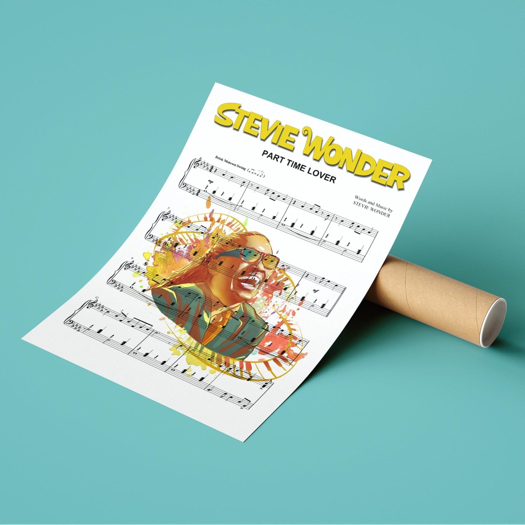 Stevie Wonder • Part Time Lover Print - 98typesMusic